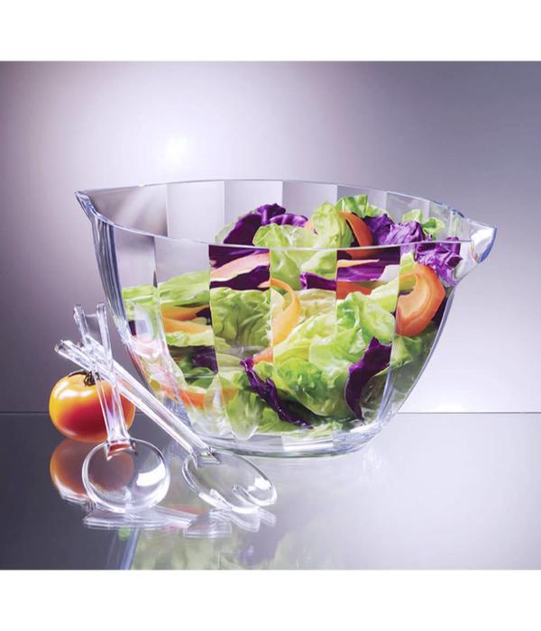 Prodyne Illusions Acrylic Punch And Salad Bowl Combo Set
