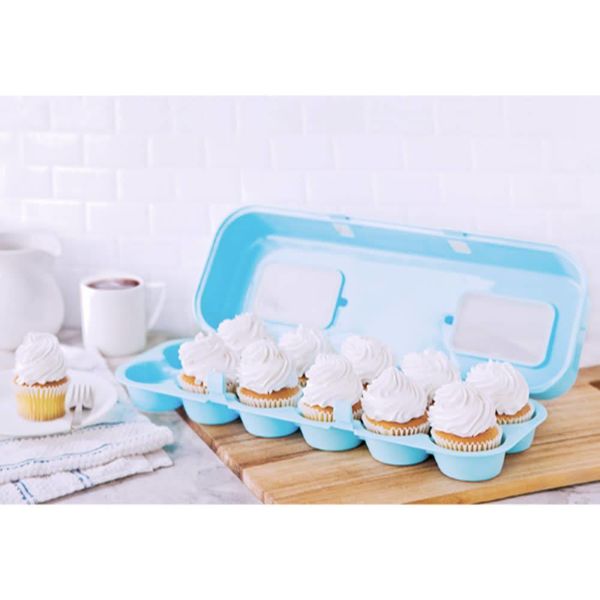 Exceart 10pcs Boites A Cupcakes De Noel Avec Fenetre Transparente 4 Supports Boites En Papier Muffin Boites A Friandises De Boulangerie Rouge Vert Boites De Transport Pour Gateaux En Carton Ustensiles A