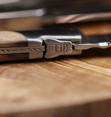 Laguiole du Monde Set of 6 steak knives with olive wood handle