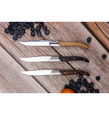 Ensemble de 6 couteau à steak avec poignée en bois divers de Laguiole du Monde