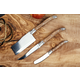 Ensemble de 3 couteaux à fromage en bois d'olivier de Laguiole