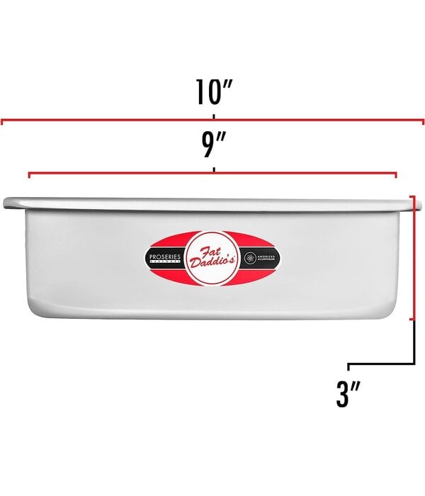 Fat Daddio's Fat Daddio's Square Cake Pan with Removable Bottom 9" x 3"