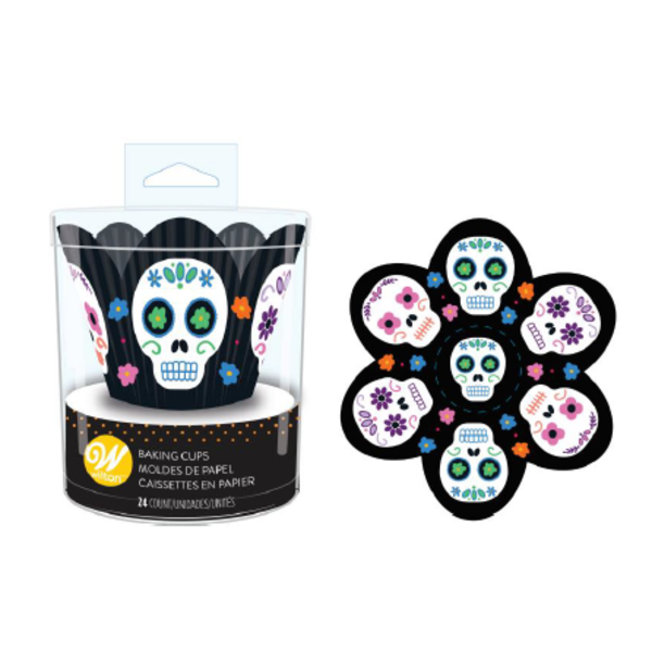 Caissettes Standard en papier "Jour des Morts", ens/24 de Wilton