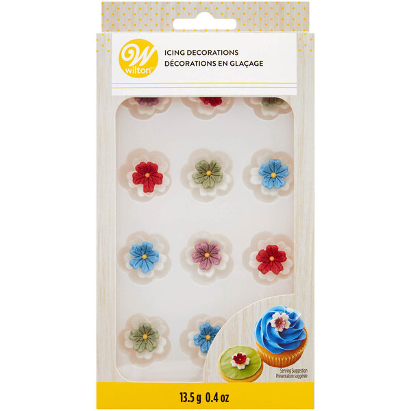 Wilton Icing Flowers 12 Pack Assorted