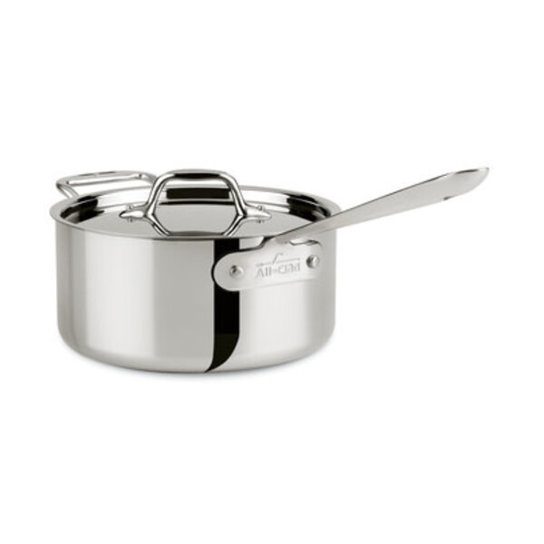 All-Clad Stainless Steel Tri-Ply Bonded Sauce Pan with Lid, 3-Quart
