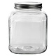 Bocal à crackers avec couvercle en métal brossé, 1 gallon de Anchor Hocking