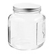Anchor Hocking  Cracker Jar w/ Brushed Metal Cover 32 oz