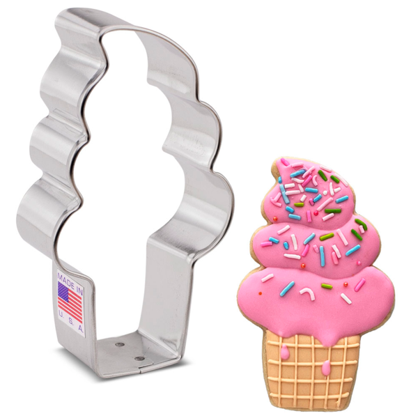 Ann Clark Soft Serve Ice Cream Cookie Cutter 4"