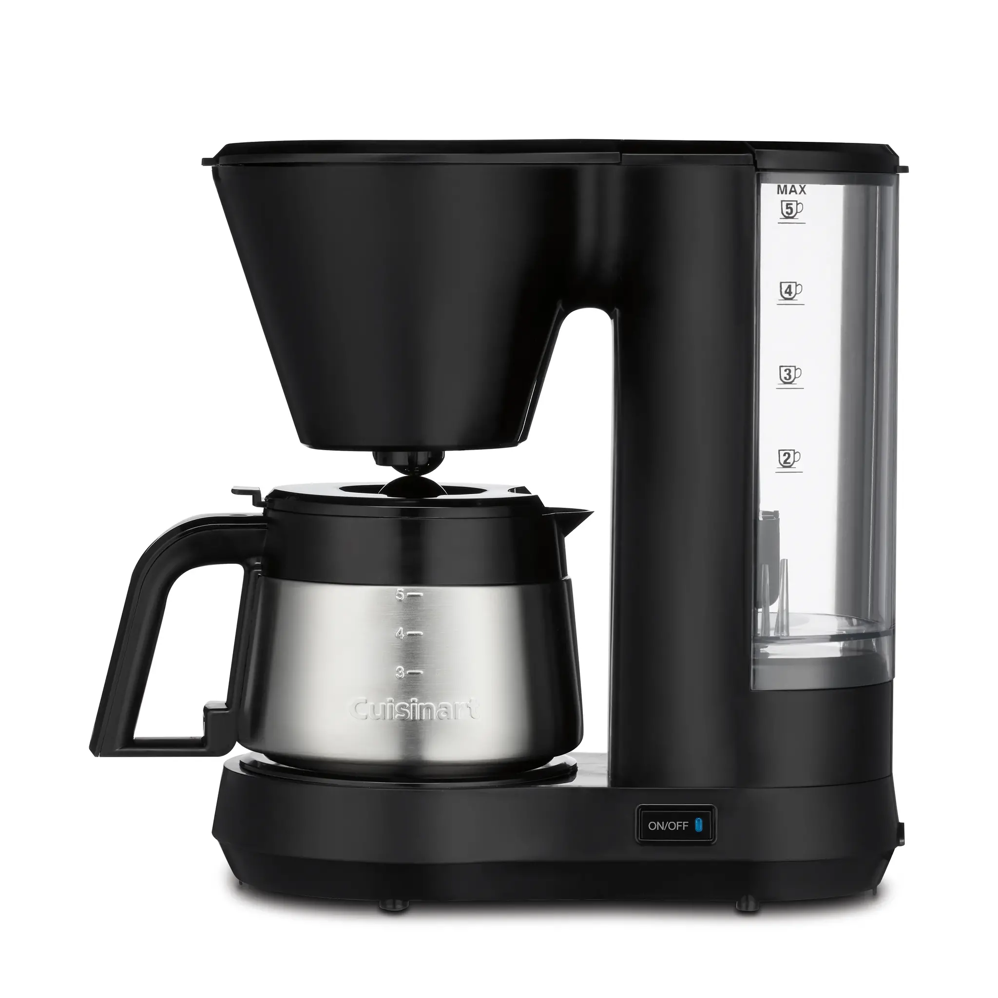 4 cup coffee maker with stainless steel outlet carafe