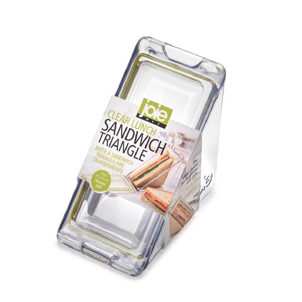 Boîte à sandwich triangulaire transparente de Joie
