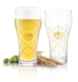 Final Touch Final Touch Barley & Hops Brewhouse Beer Glass - Set of 4
