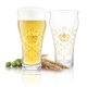 Verre à bière Brewhouse Barley & Hops - Ensemble de 4 de Touche Finale