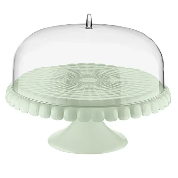 Guzzini Cake Stand with Dome "Tiffany" Green