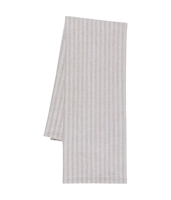 Danica Heirloom Danica Heirloom Dove Gray Stripe Linen and Cotton Dishtowel