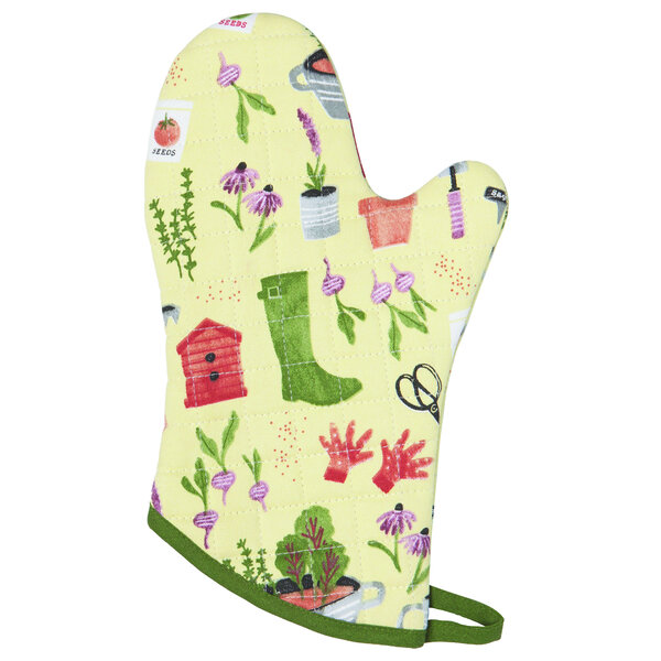 Now Designs Garden Chef Quilted Oven Mitt 13"