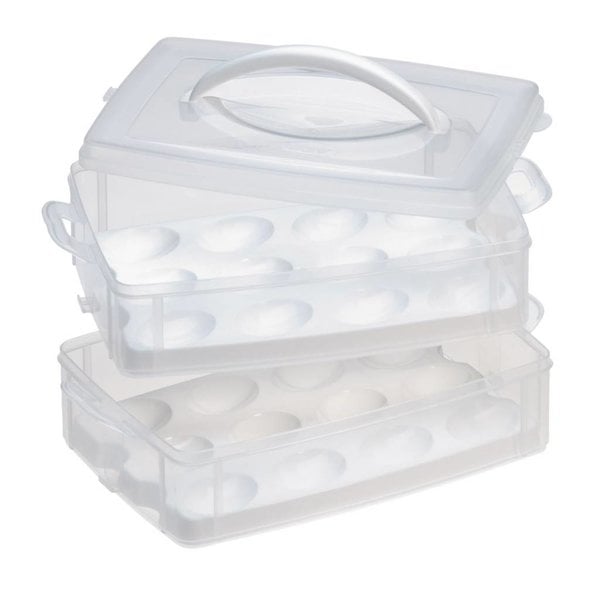 Snapware Snap'N Stack 2-layer Food Storage with Egg Holder Trays