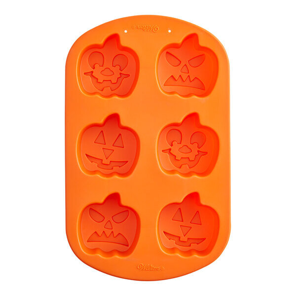 Wilton 6-Cavity Assorted Pumpkins Silicone Baking Mold