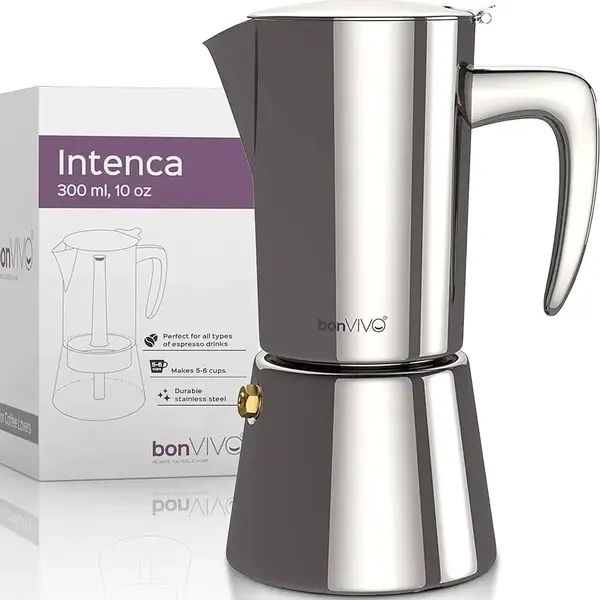 BonVivo Intenca Stovetop Espresso Maker, 300ml