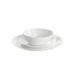 Gibson 12-Piece Ultra Courtyard Opal Glass Dinnerware