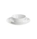 Gibson 12-Piece Ultra Courtyard Opal Glass Dinnerware