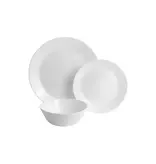 Gibson 12-Piece Ultra Courtyard Opal Glass Dinnerware