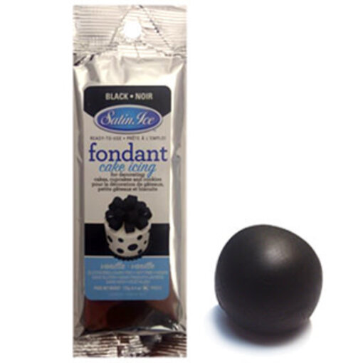 Satin Ice Fondant à Rouler Vanille Noir 125g de Satin Ice