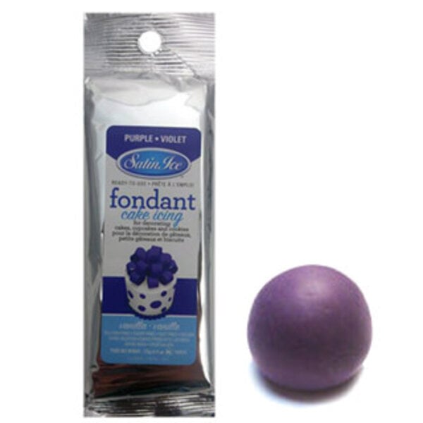 Satin Ice Vanilla Violet Rolled Fondant 125g