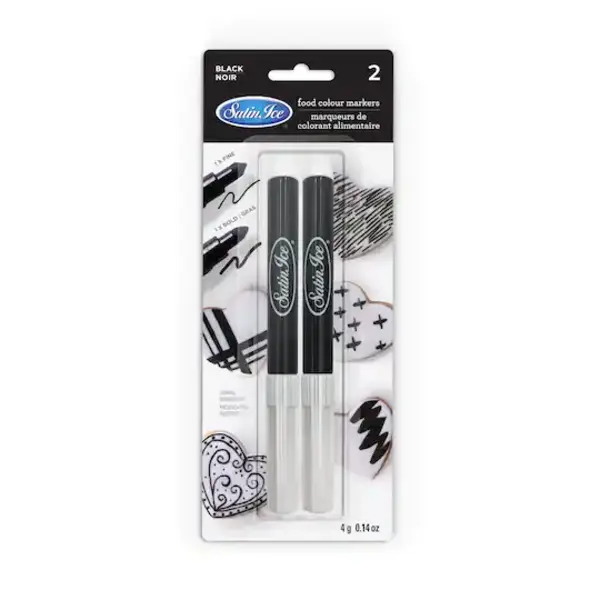 Satin Ice® Black Food Color Markers, 2ct.