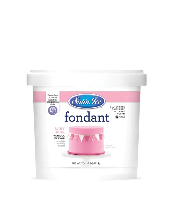 Satin Ice Satin Ice® Baby Pink Vanilla Fondant, 2lb.