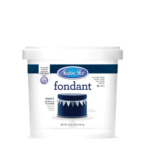 Satin Ice® Navy Blue Vanilla Fondant, 2lb.