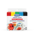 Satin Ice Satin Ice Primary Edible Paint, 5 Count Kit
