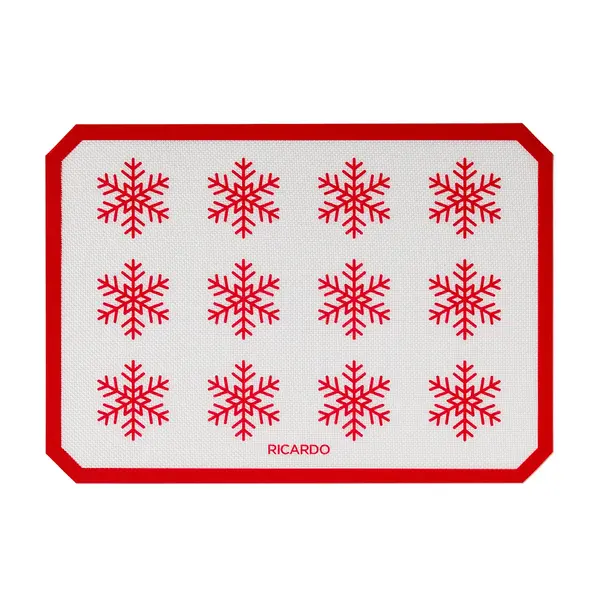 RICARDO Christmas Snowflake Pattern Silicone Baking Mat