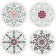 Ensemble de 4 sous-verre Flocon de Neige de Now Designs