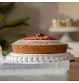 Guzzini Guzzini "Tiffany" Small Cake Serving Set, Milk White