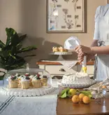Guzzini Ensemble de service à gâteau "Tiffany", blanc laiteux de Guzzini