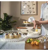 Guzzini Ensemble de service à gâteau "Tiffany", blanc laiteux de Guzzini