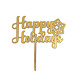 Vincent Selection Wooden cake ornament "Happy Holidays"
