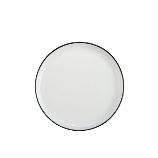 BIA 8" Silhouette Salad Plate, White Porcelain