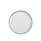 BIA 8" Silhouette Salad Plate, White Porcelain