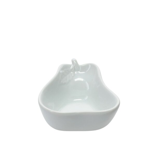 BIA 5 OZ Pear White Porcelain Snack Bowl