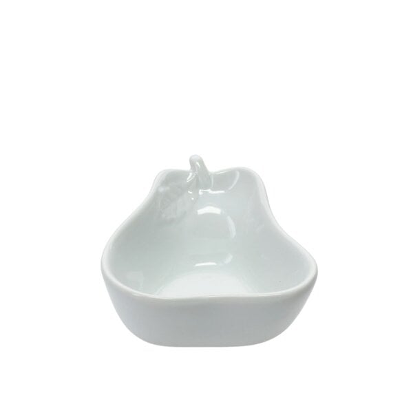 Bol à collation en forme de poire blanc en porcelaine, 150 ml de BIA