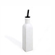 Bouteille Huile/Vinaigre en grès Blanc 475ml "Park West" de BIA