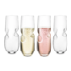 Final Touch 'Bubbles' Champagne Stemless Glasses 300ml, Set of 4