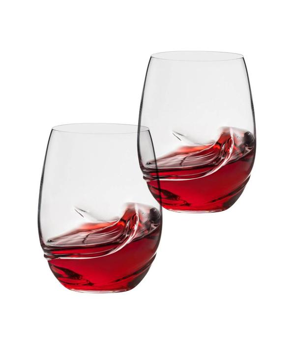 Trudeau Trudeau Bohemia Set of 2 Oxygen Stemless Wine Glasses