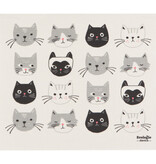 Now Designs Tapis de séchage suédois "Chats Meow XL" de Danica Ecologie