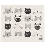 Now Designs Tapis de séchage suédois "Chats Meow XL" de Danica Ecologie