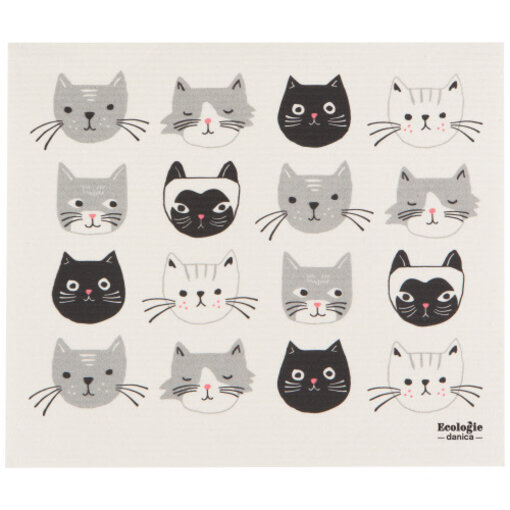 Now Designs Danica Ecologie Cats Meow XL Swedish Drying Mat