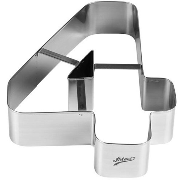 Ateco Large Number 4 Cake Cutter, 11" x 2"