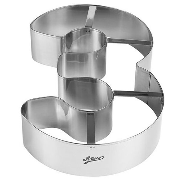 Ateco Large Number 3 Cake Cutter, 11" x 2"