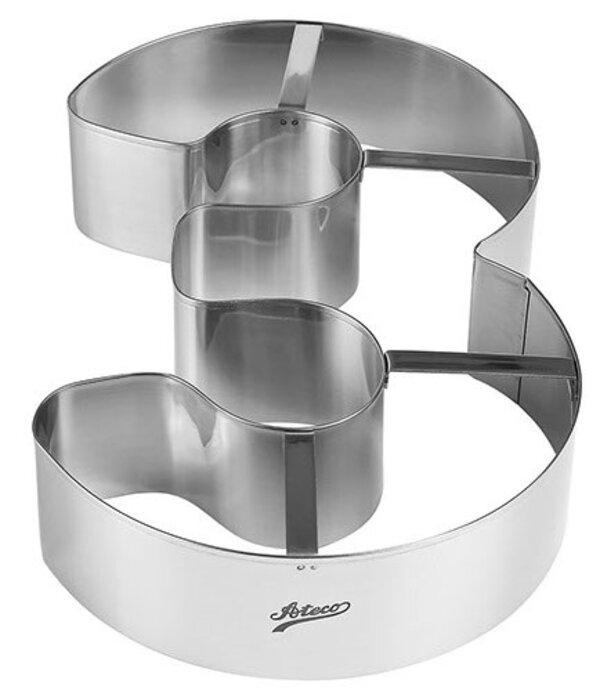 Ateco Ateco Large Number 3 Cake Cutter, 11" x 2"